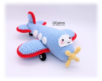 Crochet Pattern: Cute Baby Plane, Amigurumi Plane, Crochet Aircraft, Plane Soft Toy Crochet Pattern (English)