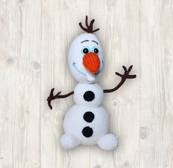 Frosty the frozen snowman chocolate Christmas in Olaf white KNITTING PATTERN