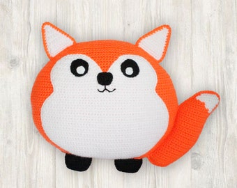 Crochet Pattern: Fox Cushion , Fox Pillow, Fox Stuffed Toy, Cute Fox Cushion, Baby Fox Pillow, Child Pillow (English)