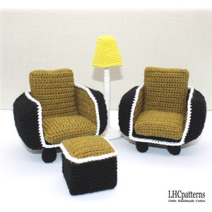 Doll Furniture Set Crochet Pattern