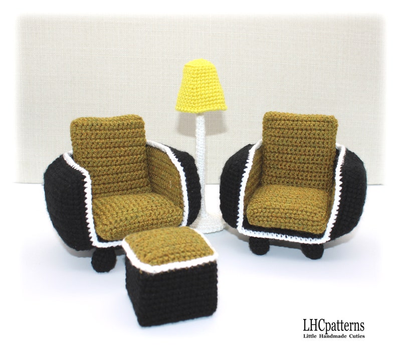 Doll Furniture Set Crochet Pattern