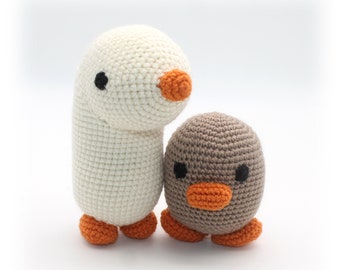 Crochet Pattern: Two Abstract Geese, Goose Stuffed Toy, Amigurumi Goose (English)