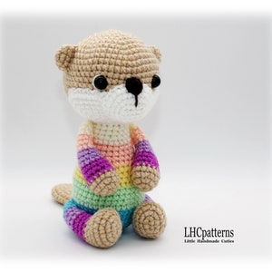 Crochet Pattern: Otho the Otter, Otter Stuffed Toy, Amigurumi Otter (English)