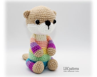 Crochet Pattern: Otho the Otter, Otter Stuffed Toy, Amigurumi Otter (English)
