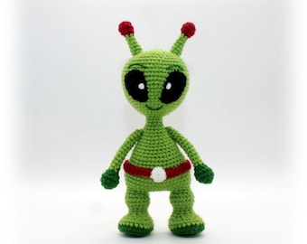 Crochet Pattern: Alien, Amigurumi Alien, Alien Stuffed Toy, Alien Doll, Crochet Space, Green Alien Doll Pattern (English)
