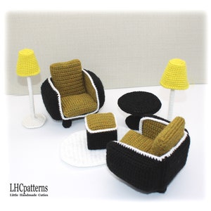 Doll Furniture Set Crochet Pattern