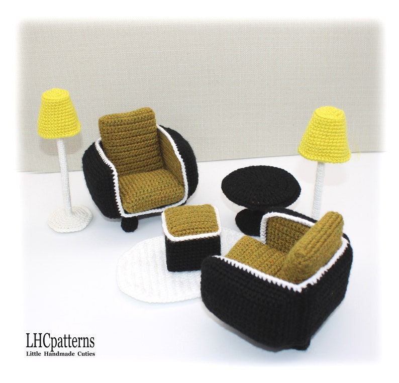 Doll Furniture Set Crochet Pattern