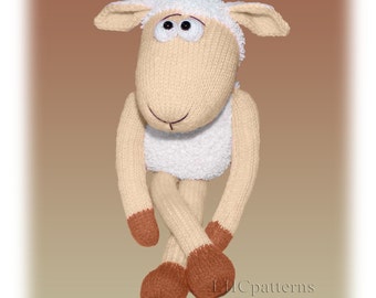 Sheep Knitted Toy Pattern (an extremely soft, huggable and cute toy)