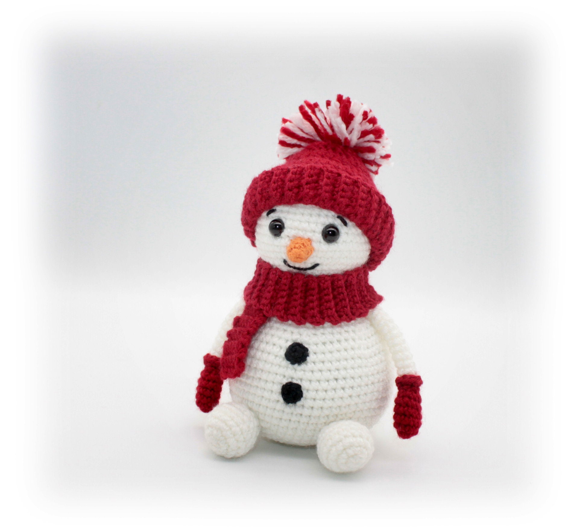 Amigurumi mini snowman crochet pattern. Amigurumi toy - DailyDoll Shop