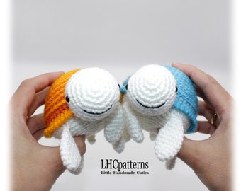 Häkelanleitung: Kleine Schildkröte, Amigurumi Schildkröte (Englisch)