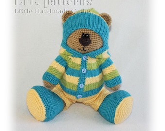 Crochet + Knitting Pattern: Bear in Clothes (English)