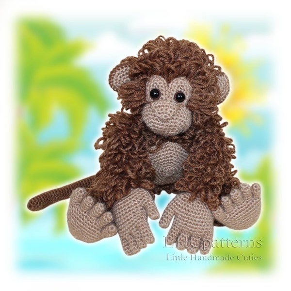 Crochet Pattern: Monkey Stuffed Toy, Amigurumi Monkey, Crochet Zoo Animals (English)