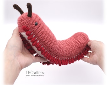 Crochet Pattern: Millipede, Amigurumi Millipede, Millipede Stuffed Toy, Centipede, Amigurumi Centipede (English)
