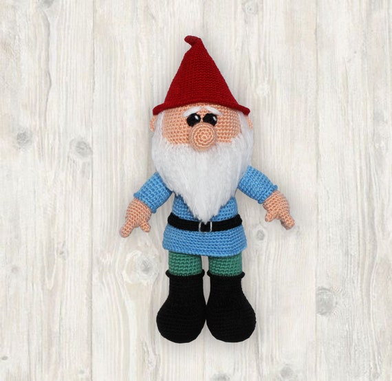 Crochet Pattern Garden Gnome Doll Garden Gnome Stuffed Toy Amigurumi Garden Gnome english Etsy UK