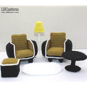 Doll Furniture Set Crochet Pattern