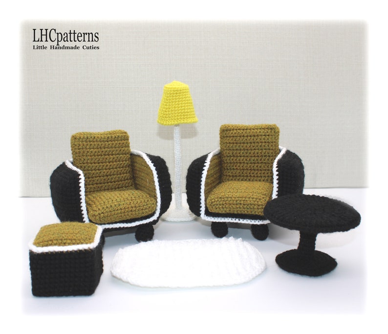 Doll Furniture Set Crochet Pattern
