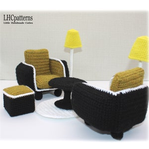 Doll Furniture Set Crochet Pattern