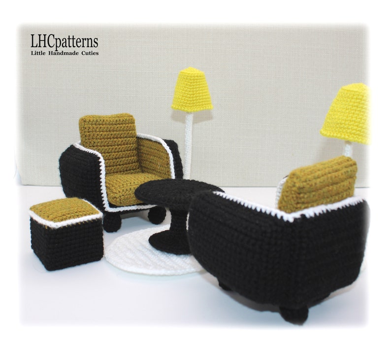Doll Furniture Set Crochet Pattern