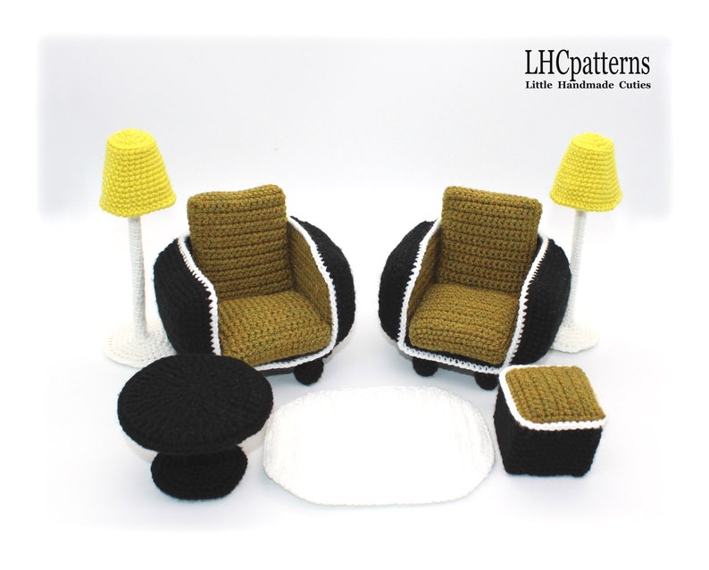 Doll Furniture Set Crochet Pattern