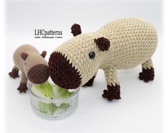 Crochet Pattern: Capybara Seamless Amigurumi Toy, Capybara Soft Toy, Crochet Capybara (English)