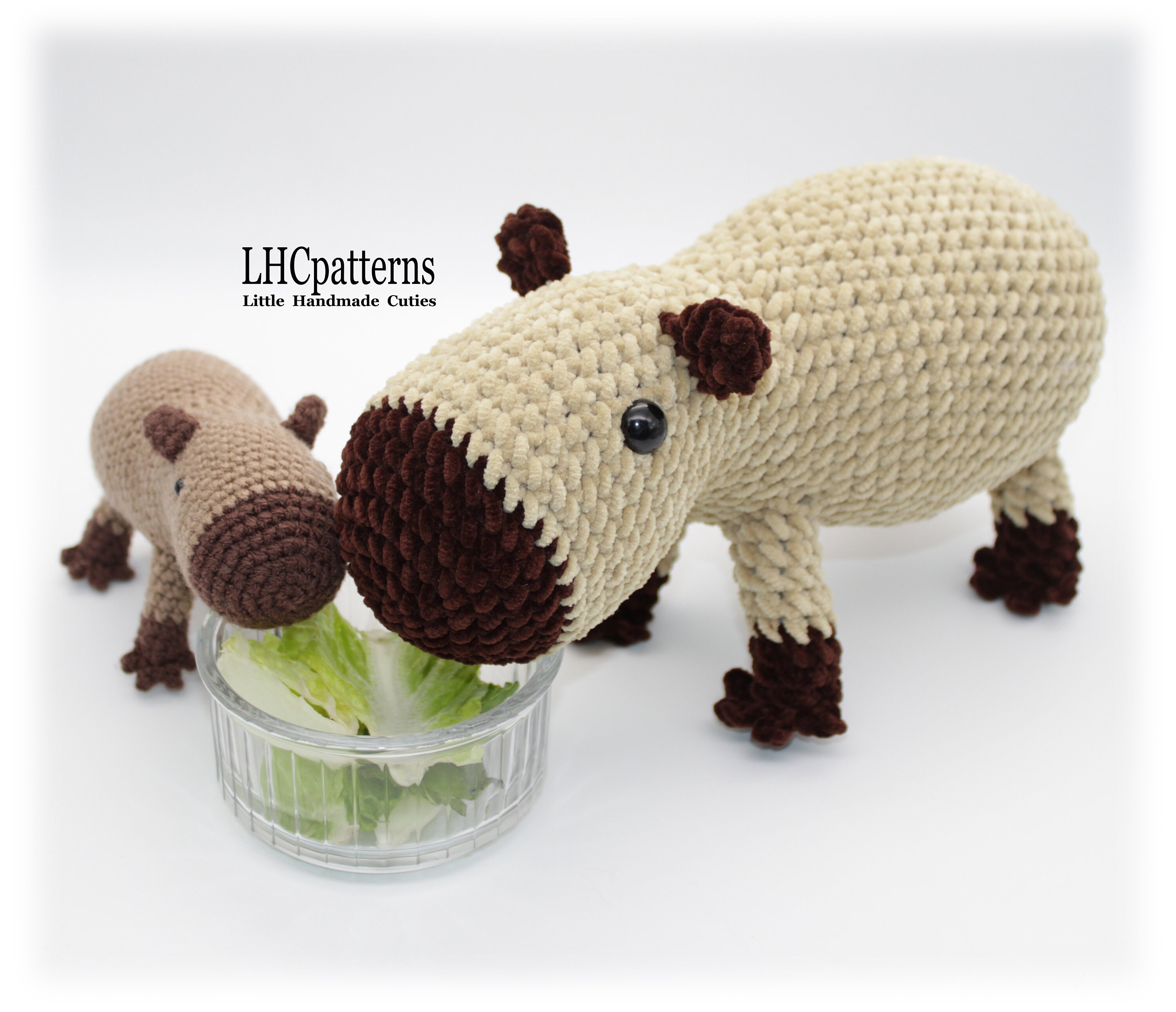 Capibara Pattern Crochet Pattern: Capybara Seamless Amigurumi Toy, Capybara Soft Toy ...