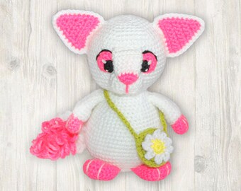 Crochet Pattern: Chloe the Cat , Amigurumi Cat, Cat with a Bag Soft Toy (English)