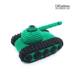 Crochet Pattern: Tank Soft Toy, Tank Stuffed Toy, DIY Tank Toy, Green Tank, Amigurumi Tank (English)