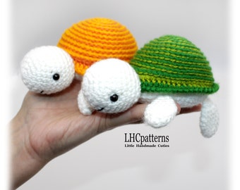 Crochet Pattern: Little Turtle, Amigurumi Turtle, Turtle Stuffed Toy (English)