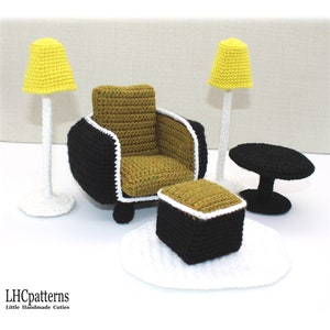Doll Furniture Set Crochet Pattern