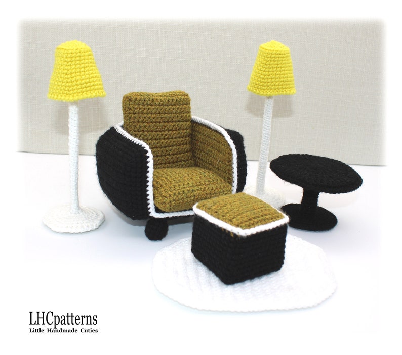 Doll Furniture Set Crochet Pattern