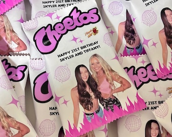 Chip Bag Favors, Disco Theme Party, Personalized Chip Bag, Bachelorette Party Flamin' Hot Birthday, Chips Included, Custom Chips Birthday