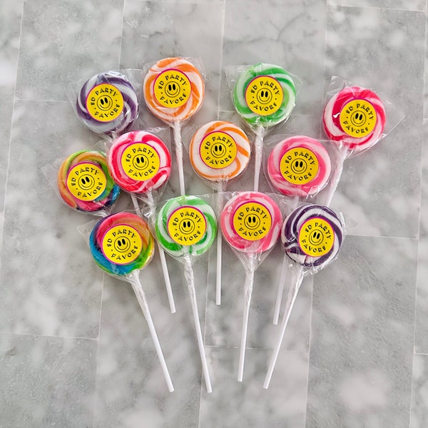 Custom Swirl Lollipops with Company Logo or Party Logo, Lollipop with Wedding Logo