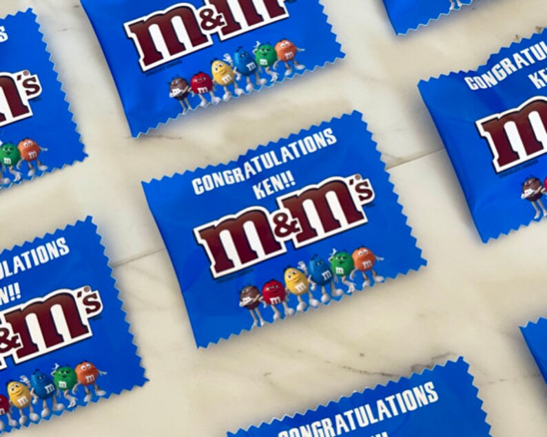Personalized Custom M&m's for Party Decor Etsy