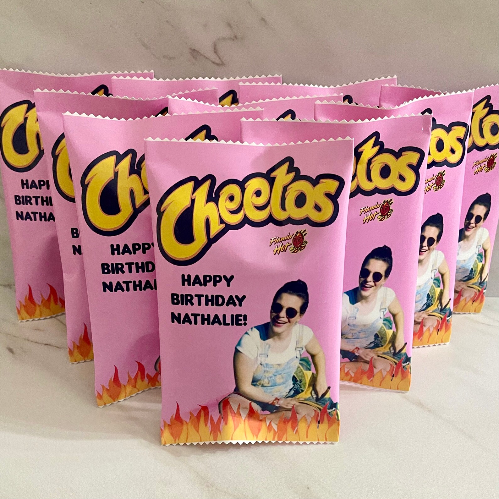 Chip Bag Favors Hot Cheeto Custom Bags Personalized Cheetos Etsy