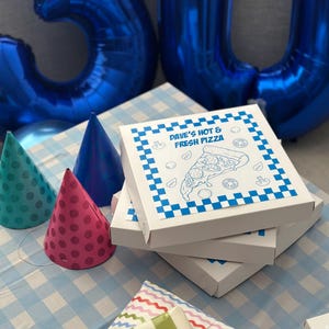 Gepersonaliseerde pizzadozen – 10 x 10 x 2 | Op maat gemaakte bedankdoosjes, voorstellendozen, zakelijke verpakkingen