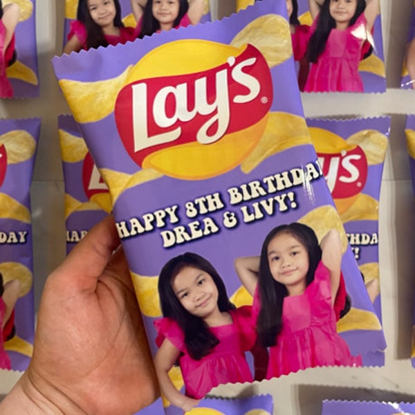 Custom Potato Chips | Personalized Potato Chips | Chips Included | Custom Chips Birthday