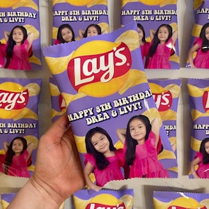 Custom Potato Chips | Personalized Potato Chips | Chips Included | Custom Chips Birthday