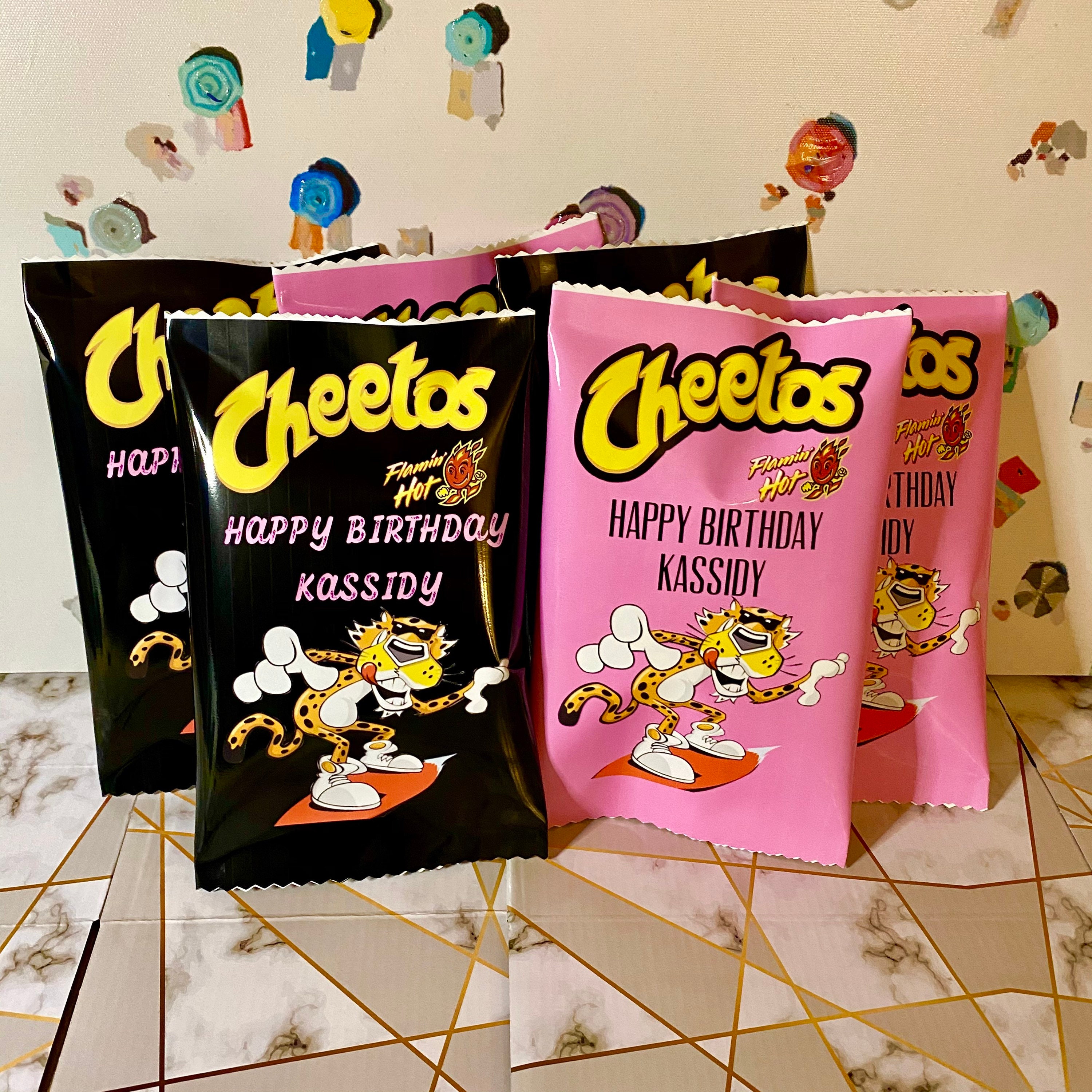 Chip Bag Favors Hot Cheeto Custom Bags Personalized Cheetos Etsy