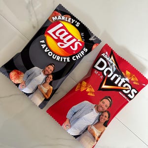 Benutzerdefinierte Kartoffelchips | Personalisierte Kartoffelchips | Chips enthalten | Kunden Chips Geburtstag