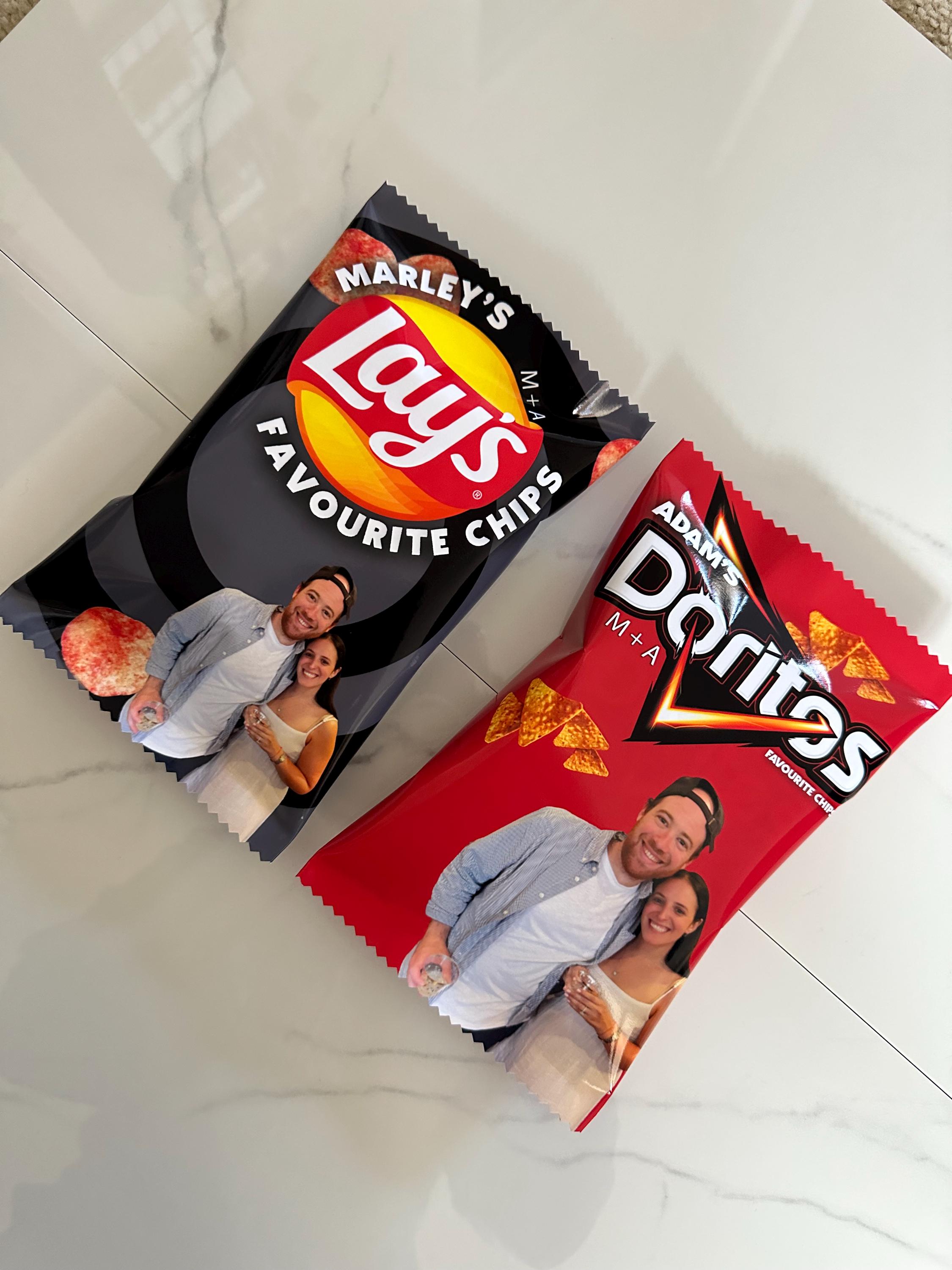 Personalized Potato Chips: Custom Photo Party Favors