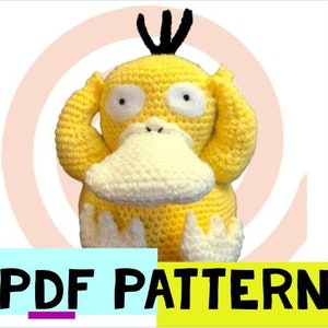 Psyduck Amigurumi Crochet Pattern - Instant PDF Download