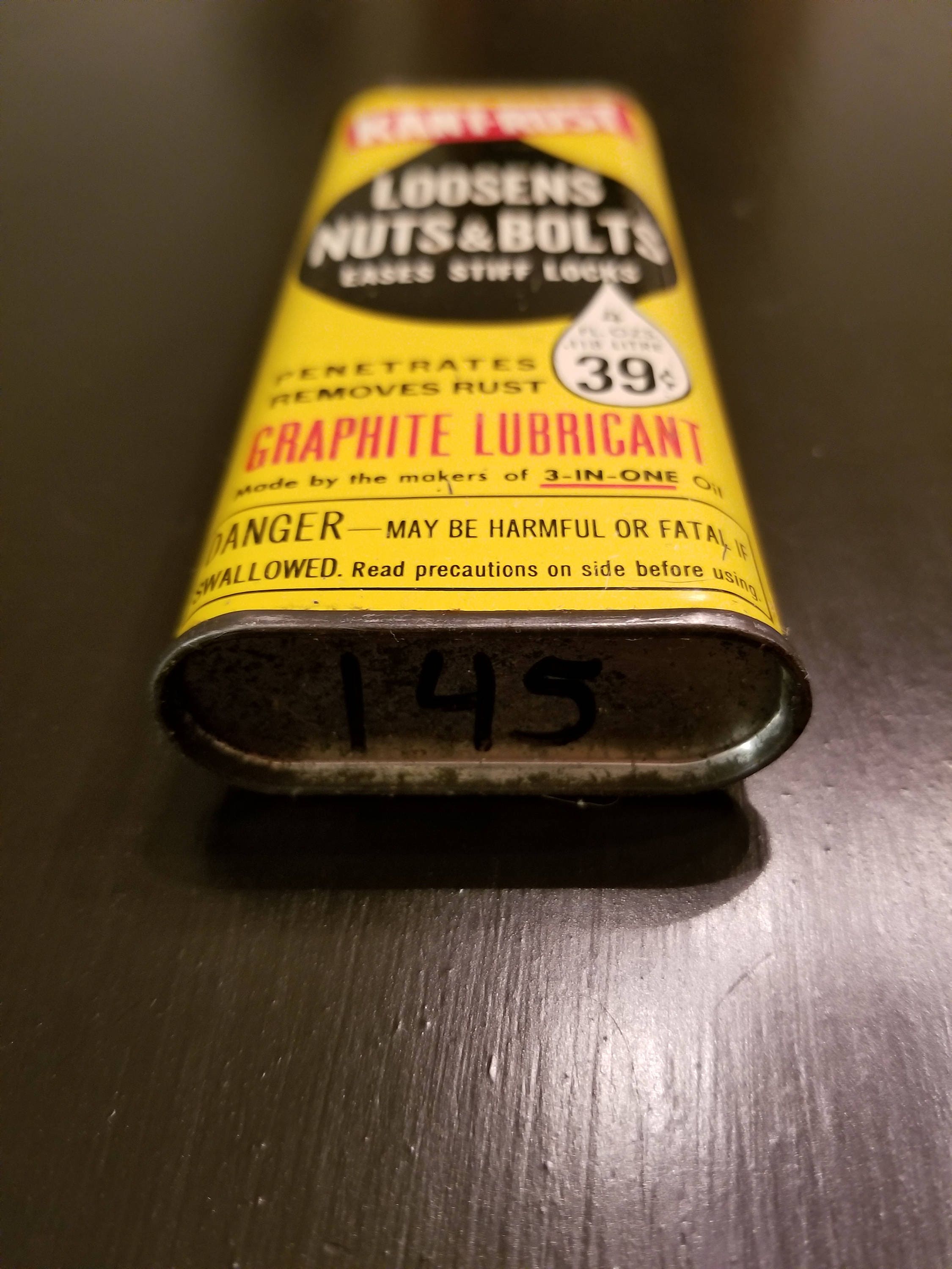 Kant-rust Graphite Lubricant Oil Can 4 Oz. - Etsy