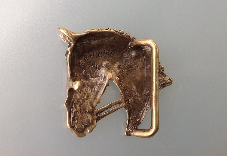 Dressage Hunter Horse Belt Buckle Pewter Brass Plated Equine Etsy