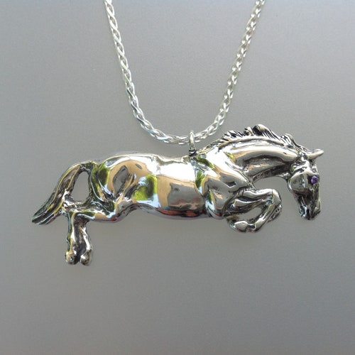 silver-horse-pendant-necklace-etsy