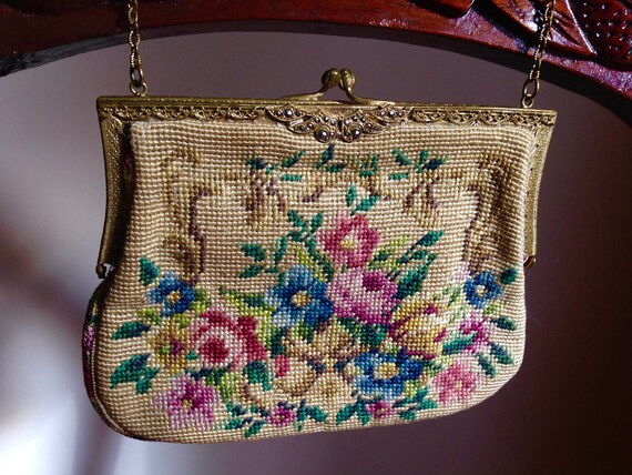 Antique Tapestry Purse