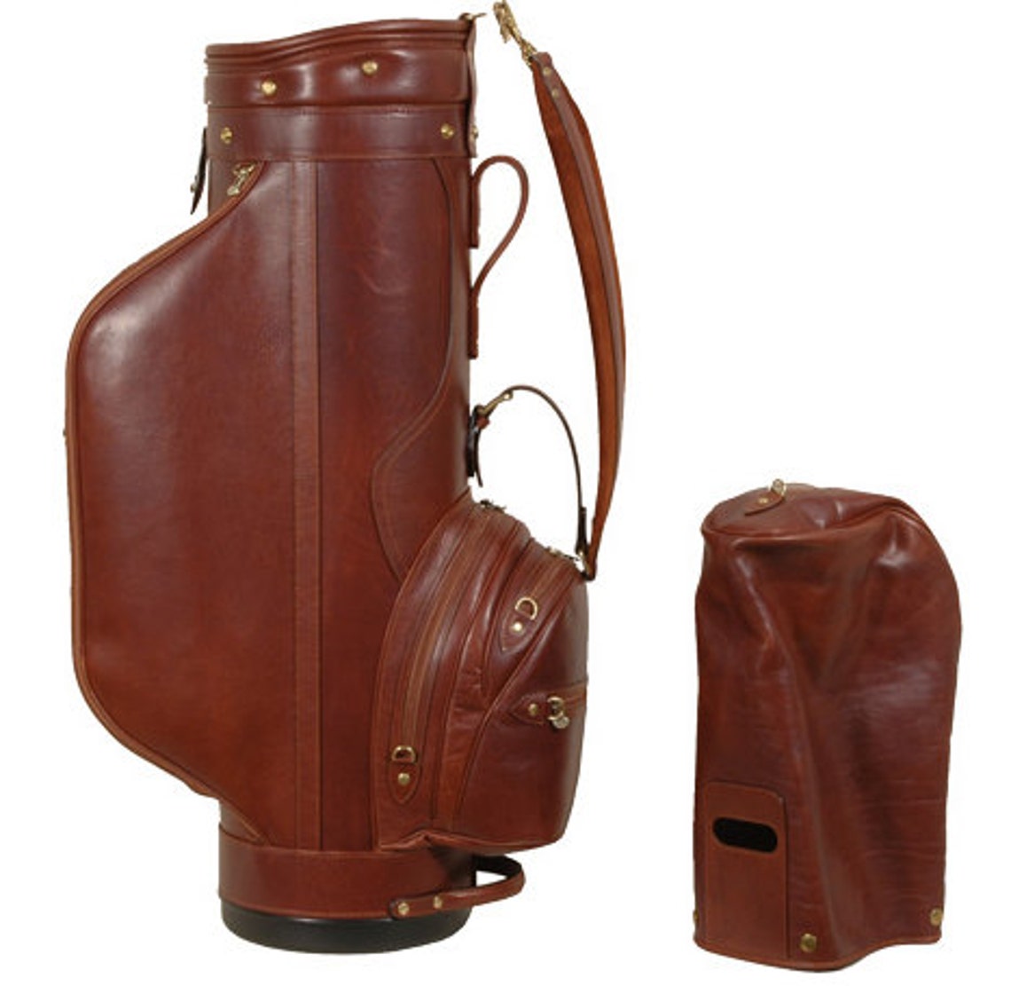 High Quality Leather Golf Bag Etsy
