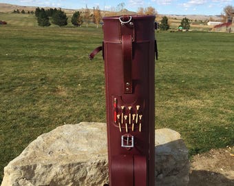 Hand Crafted Oxblood Leather Golf Bag (*Sold - But we can make one custom)