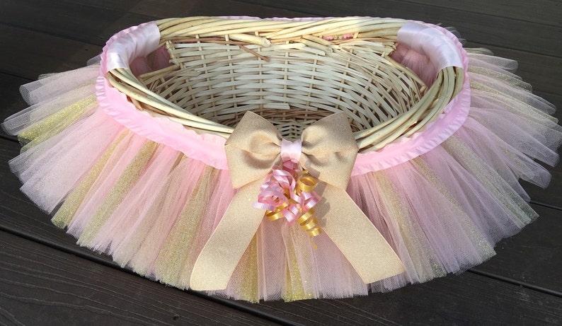 tutu basket for baby shower