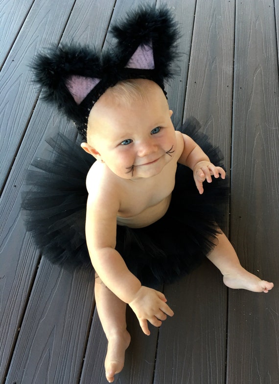 Halloween Delivery Guaranteed Black Cat Costume Black Tutu | Etsy