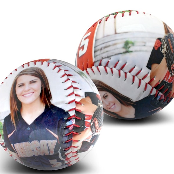 Customized Softball- Perfect For High School Senior Gifts, Athletic Achievement Awards, Coaches Gifts, Wedding Parties, Bar and Bat Mitzvahs